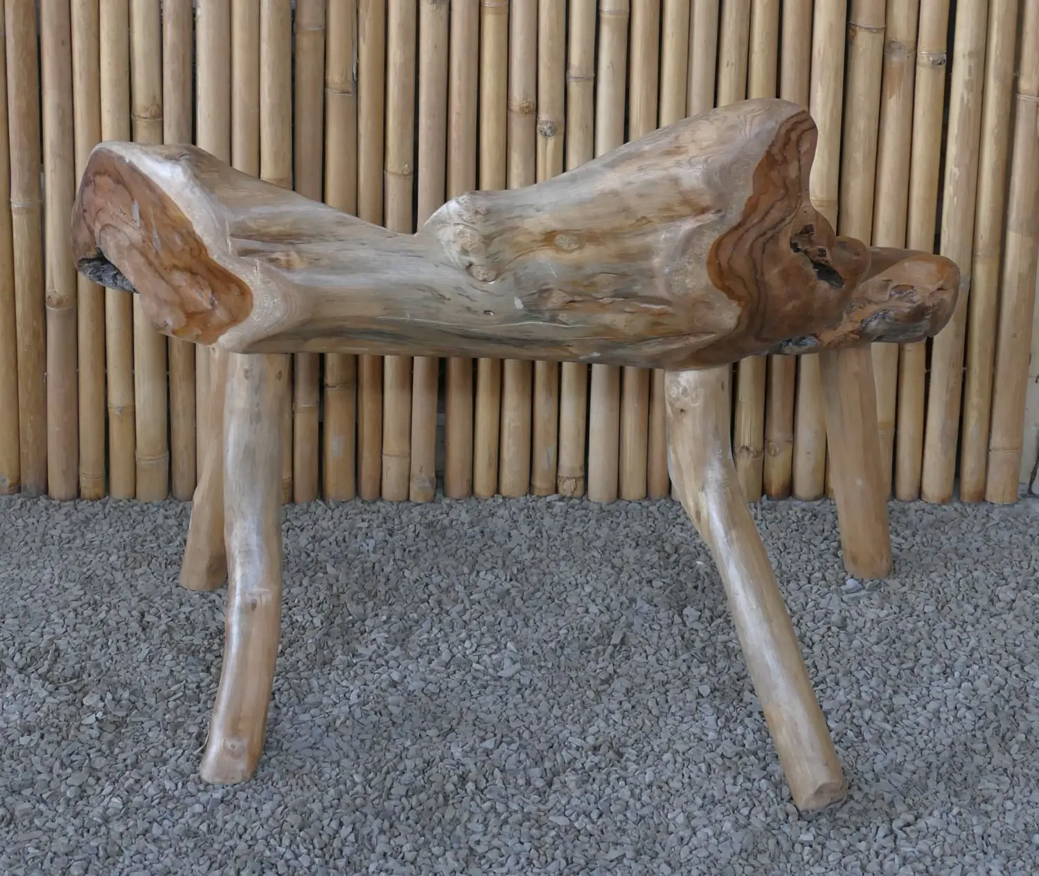 Artikelbild 10 des Artikels “Gartenbank, gefertigt aus einzigartiger Teakholz-Wurzel, ca. 115cm Länge. Die Form kann variieren. “